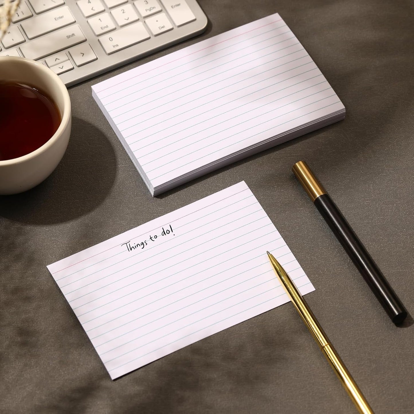 Grid Index Cards 4x6,Double Sided Thick Graph Ruled Notecards, Heavy Weight Flash Cards for Studying,School, Home and Office - White (White - 100 Count, 4 X 6 INCH)