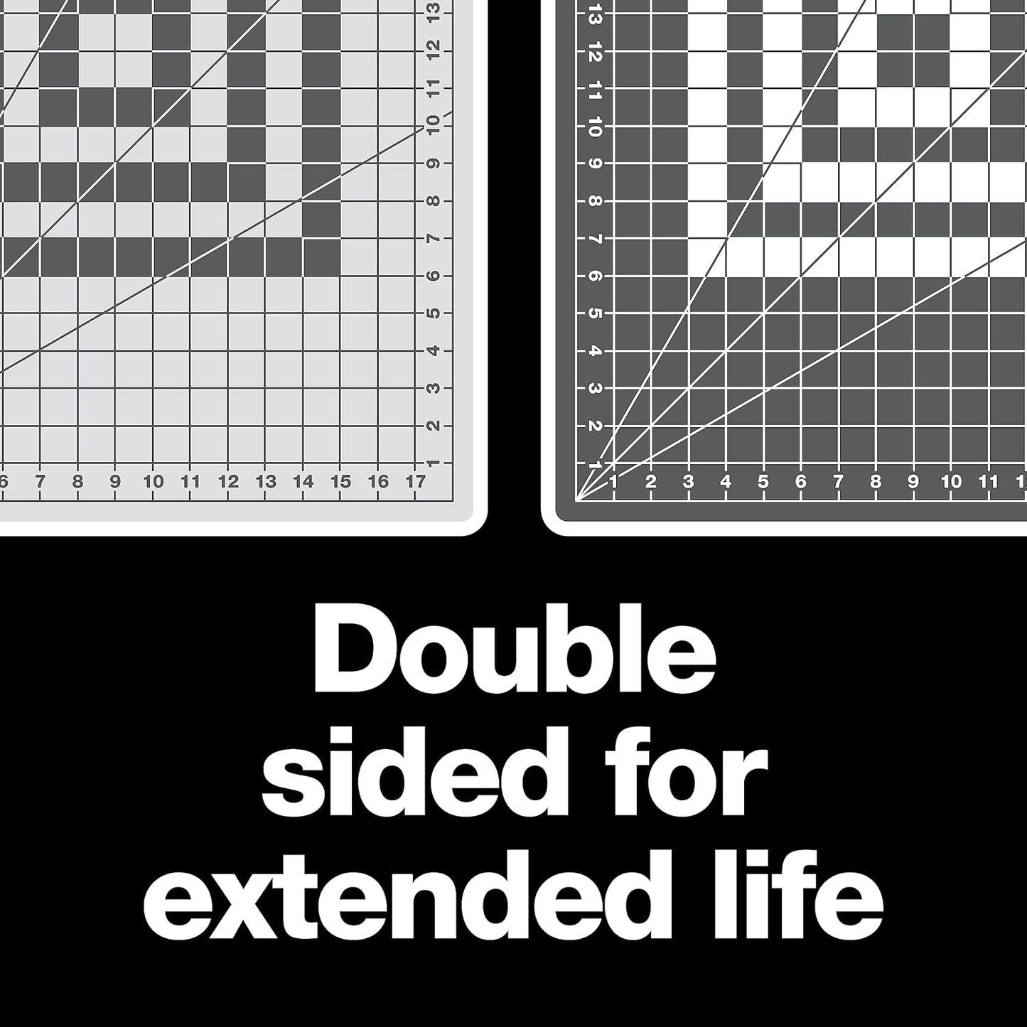 Fiskars Self Healing Cutting Mat for Quilting, Arts and Crafts, 24" x 36" Grid, Sewing Mat, Craft Cutting Board, Sewing Supplies and Quilting Tools