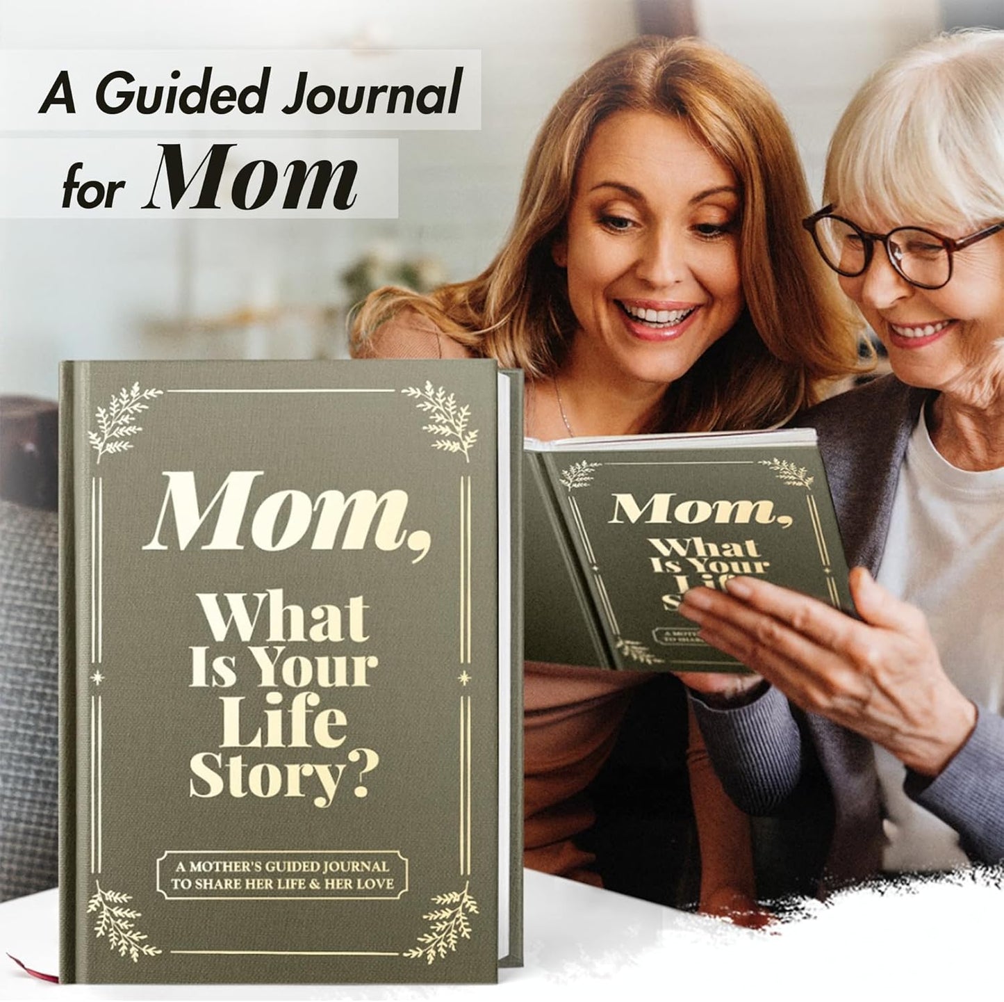 Gifts for Mom from Daughter, Son - Personalized Mothers Day Gifts for mom, Wife, Women - Moms Birthday Gift Ideas, Birthday gifts for moms - Moms Guided Journal Life Story, Mom Story Book to Fill Out