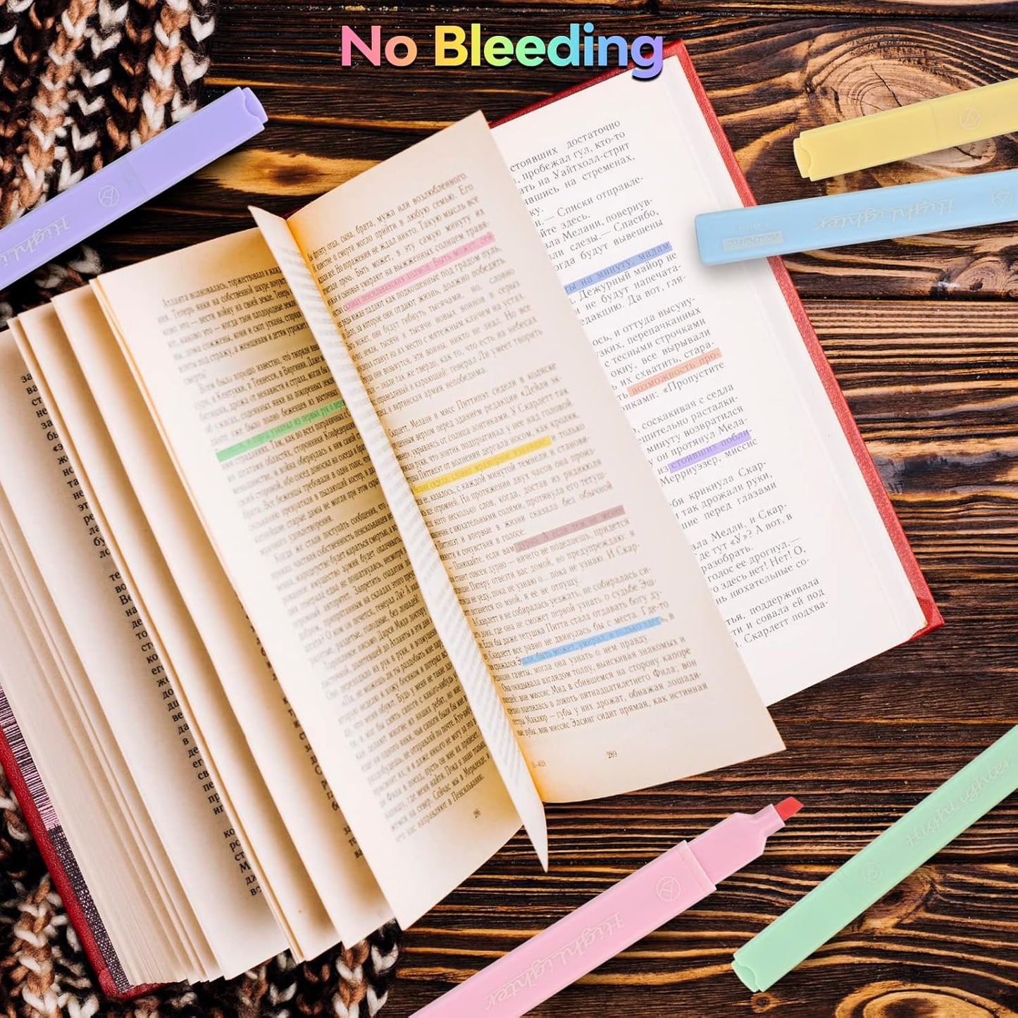 8 Colors Aesthetic Highlighters, 4mm Line Width, Assorted Colors With Soft Chisel Tip, No Bleed Bible, Great for School, Nice to Eyes, Pastel