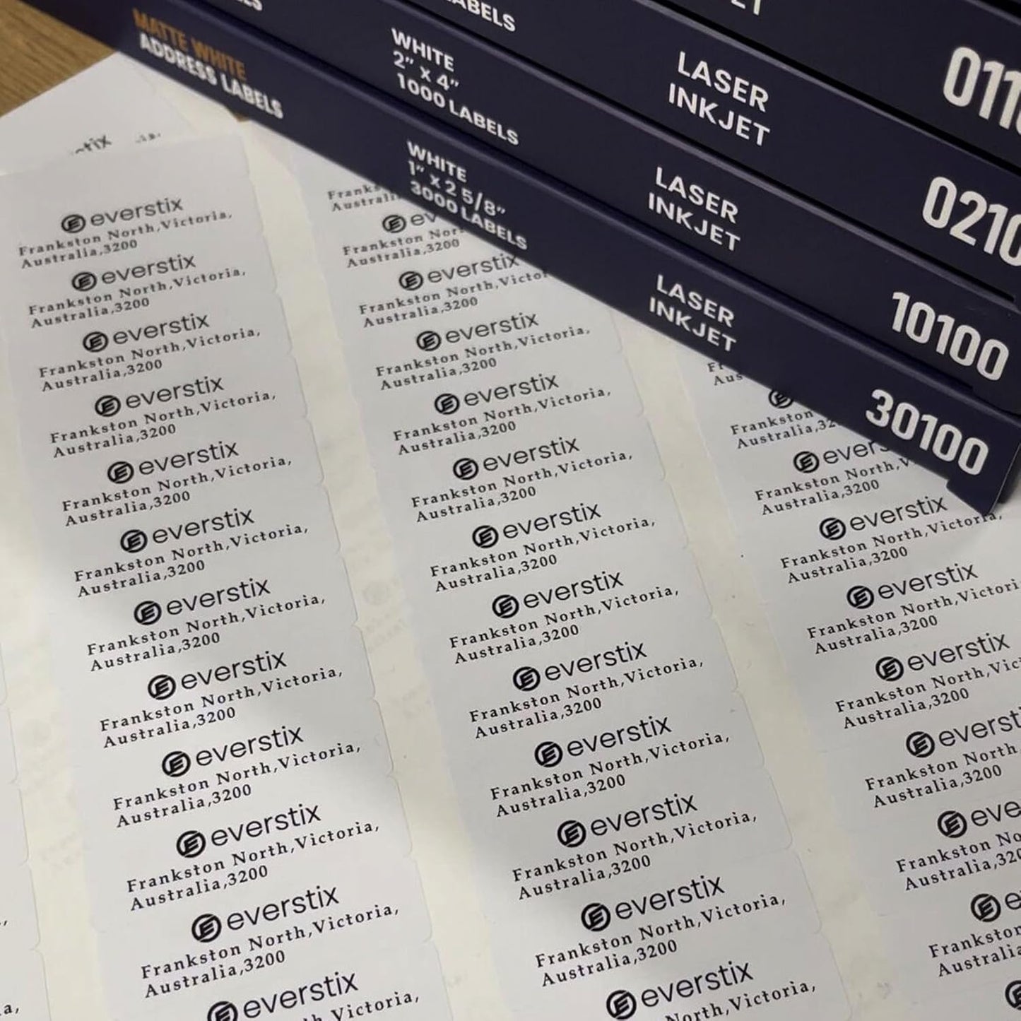 1/2" x 1-3/4", 25 Sheets, 2000 Return Address Labels for Laser & Inkjet Printers, Letter Size