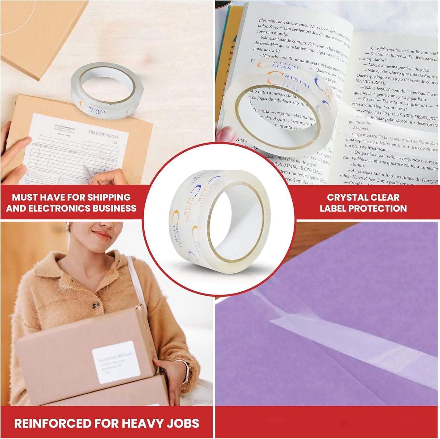 GGR Supplies T.R.U. LP-20CC Book Repair Crystal Clear Label Protection Tape: 5 in. x 72 yds. (Pack of 1)