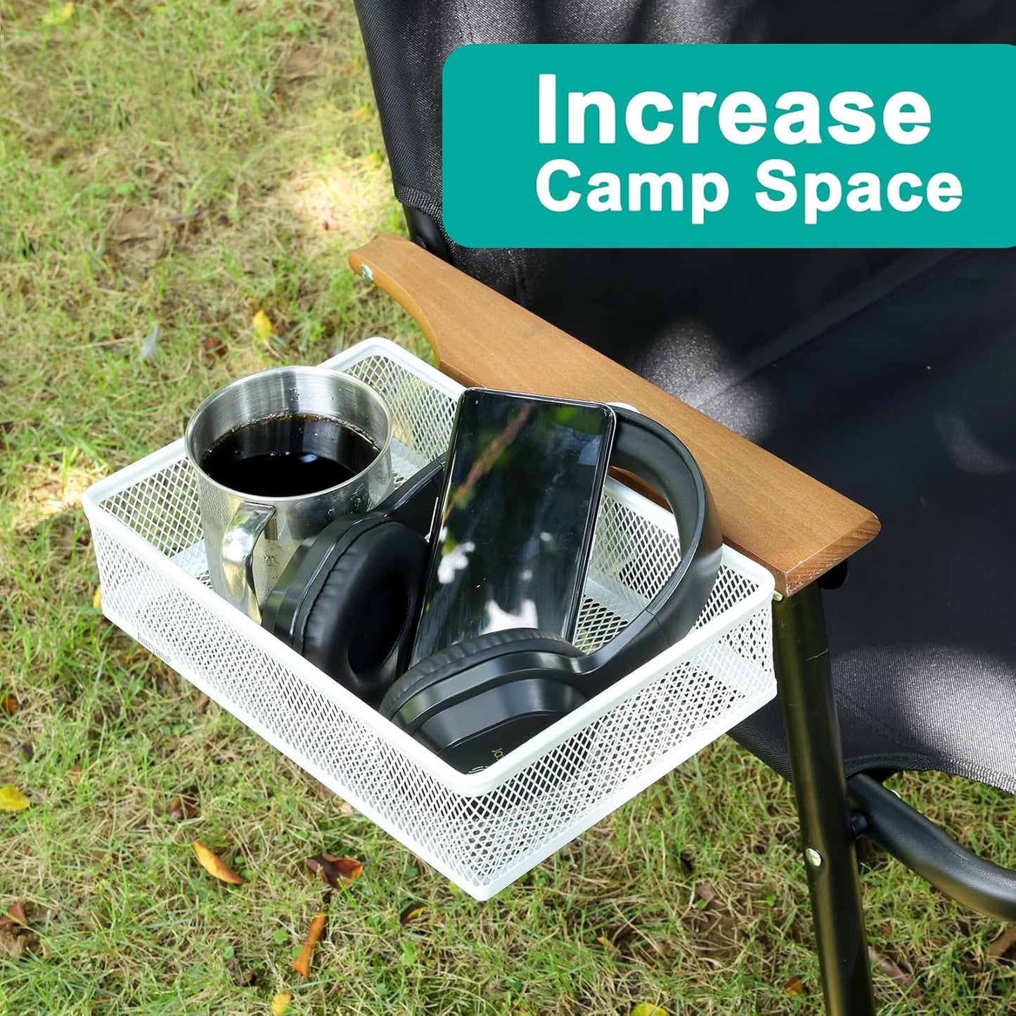 Clip-on Drawer organizers, desk organizer,can be clipped around the table to store small items. (White - Big)