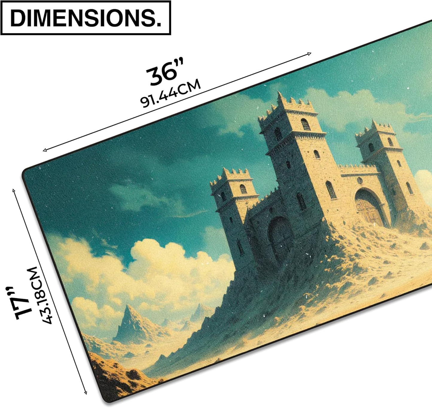 MPCO. Large Gaming Desk Pad - Fabric Desk Mats - Smooth Glide for Precision Gaming & Work