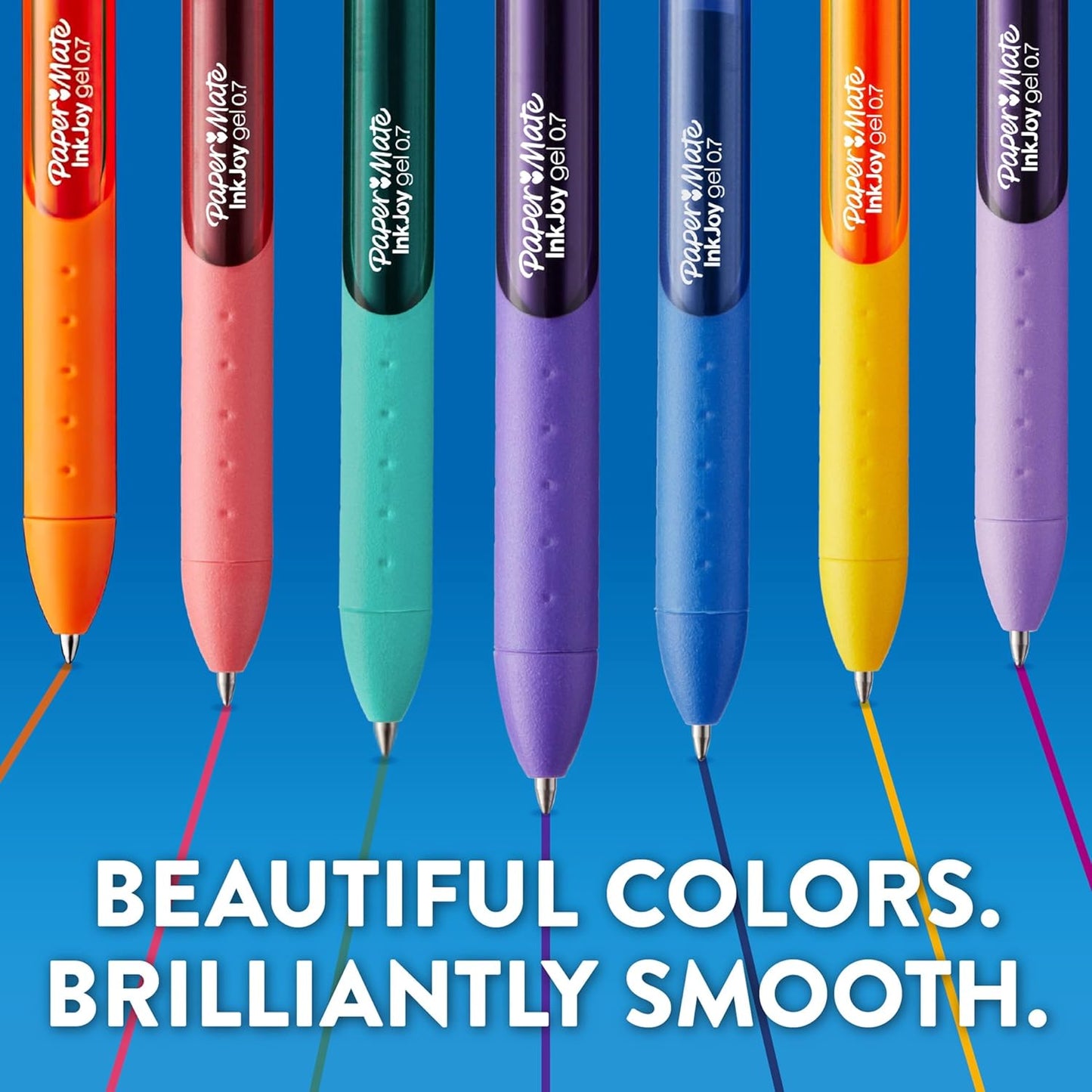 Paper Mate Colorful Gel Pens - InkJoy Gel Pens Assorted Medium Point (0.7). Perfect for Vibrant Colored Writing and Sketching with Paper Mate InkJoy 14 Count