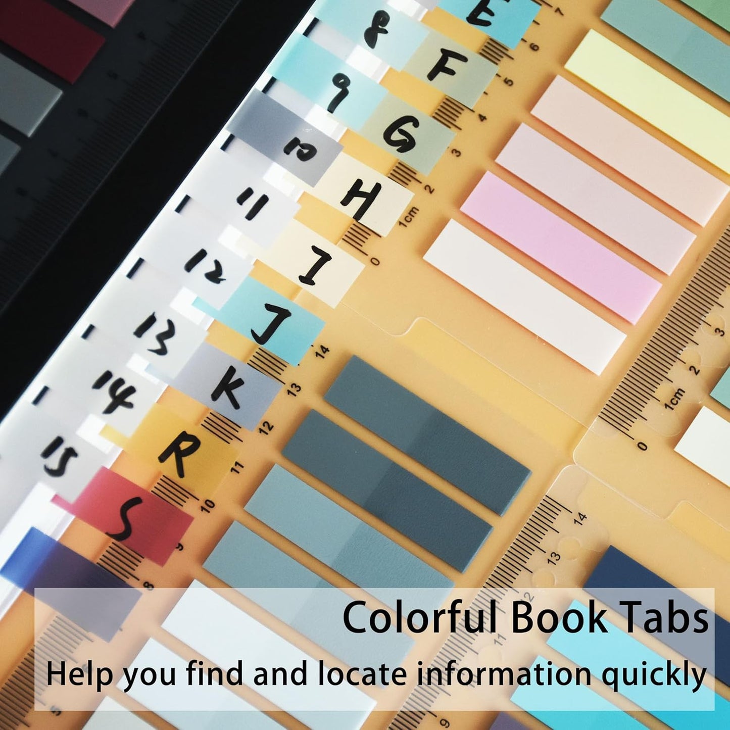 1600pcs Translucent Page Markers,Morandi Sticky Note Tabs with Binders,Repositionable Book Flags Tabs Strip for Annotating Books,Clear Sticky Notes,Page Tabs,Index Tabs