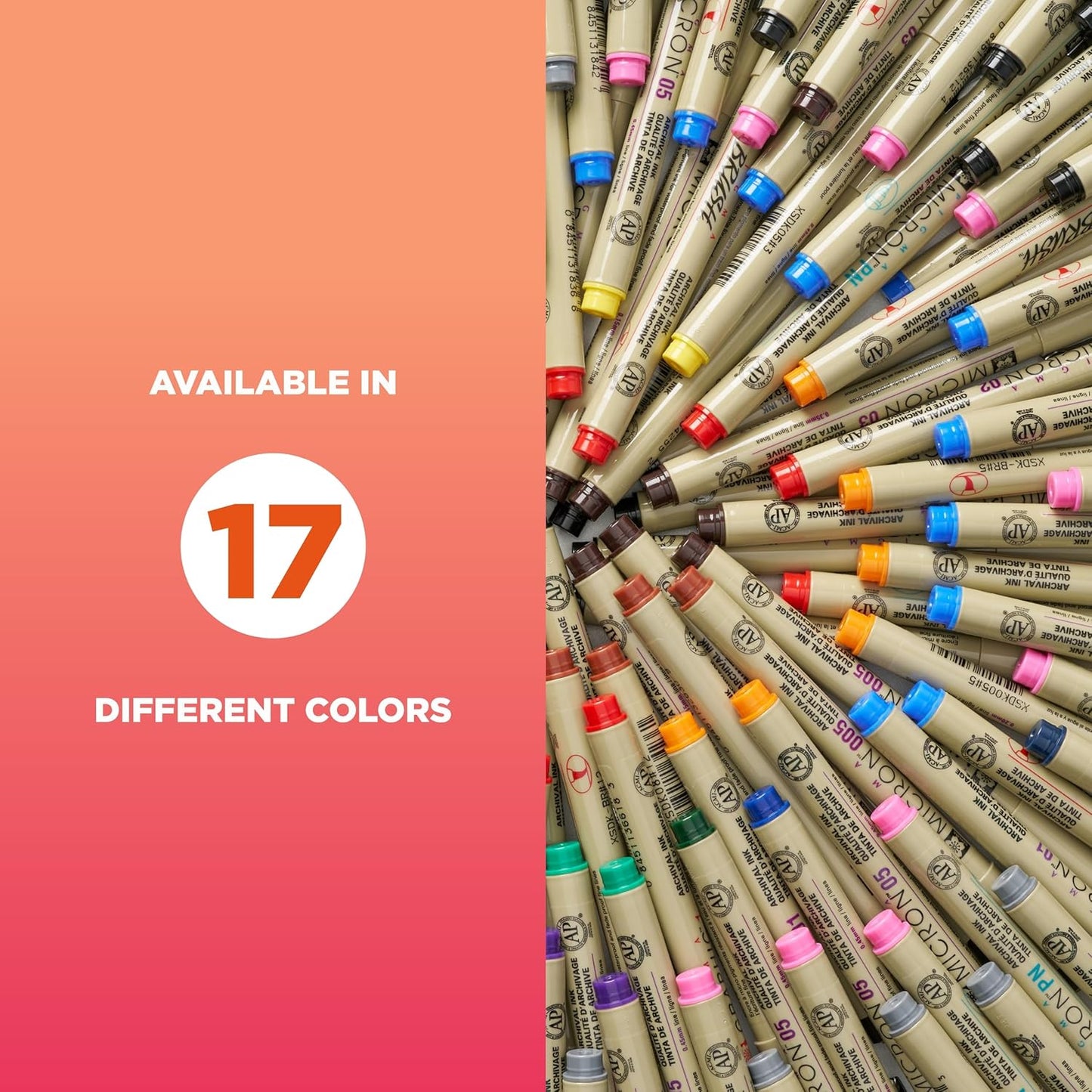 SAKURA Pigma Micron Fineliner Pens - Archival Black Ink Pens - Pens for Writing, Drawing, or Bullet Journaling - Assorted Point Sizes - 6 Pack