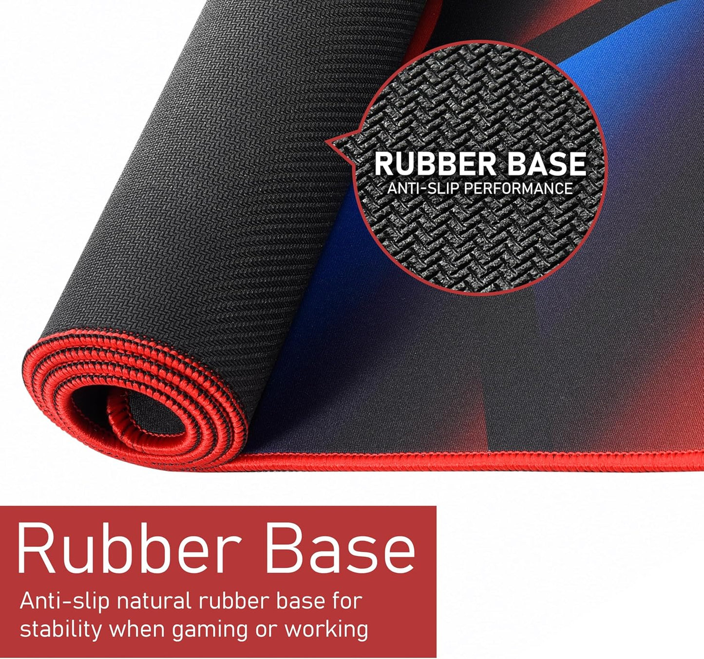 iRocks C23 Extended Gaming Mouse Pad, Table Pad, Desk Mat, Waterproof, Durable Surface, Compatible with All Mice – 31.5” x 11.81”