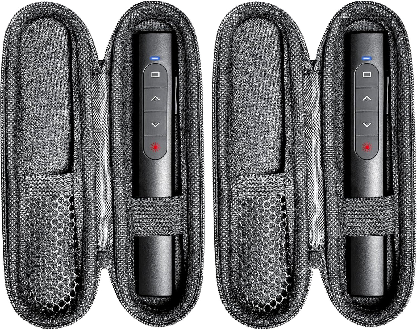 (2 Units) Wireless Presenter Remote with Case, Presentation Clicker with Hyperlink & Volume Remote Control PowerPoint Office Presentation Clicker for Keynote/PPT/Mac/PC/Laptop(Battery Included)