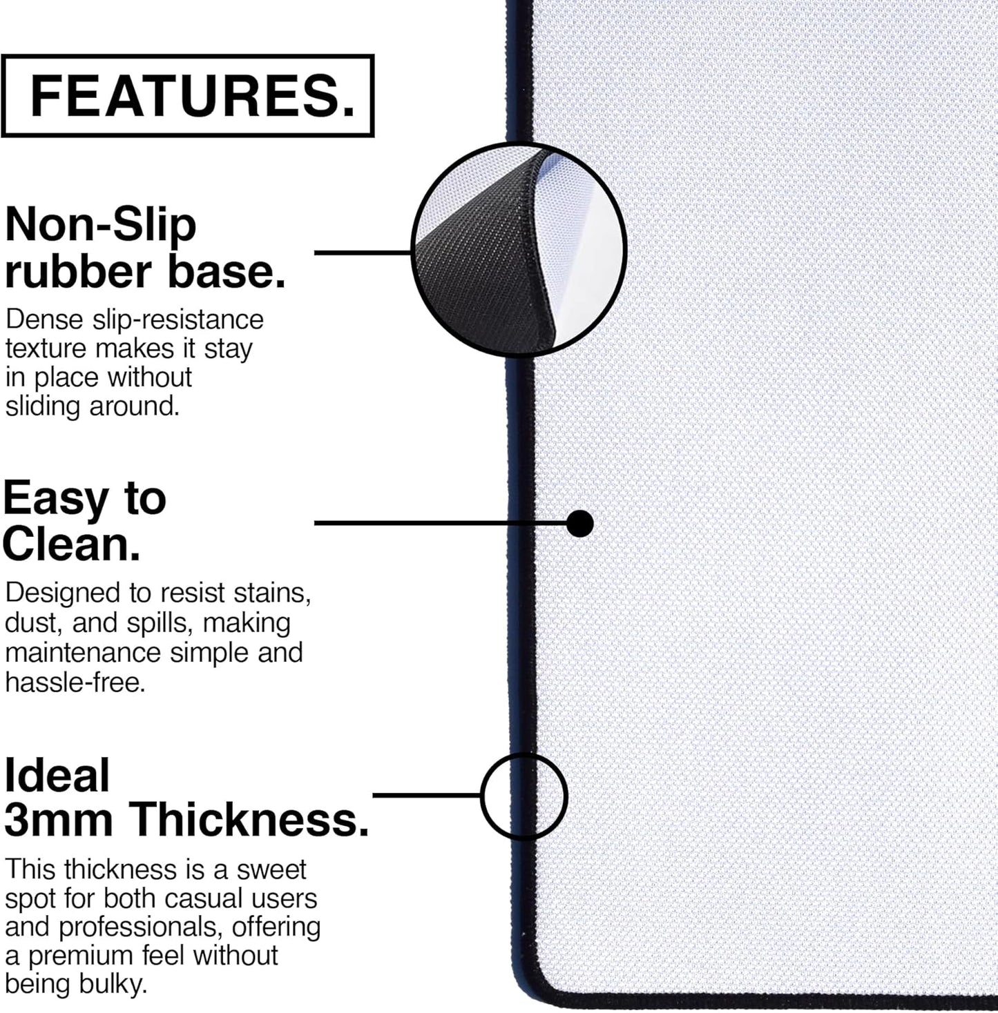 MPCO. Dark Fantasy Large Gaming Desk Pad - 36" x 17" Duraglyde Fabric The Red Luna Desk Mats - Non-slip, Washable, Smooth Glide for Precision Gaming & Work