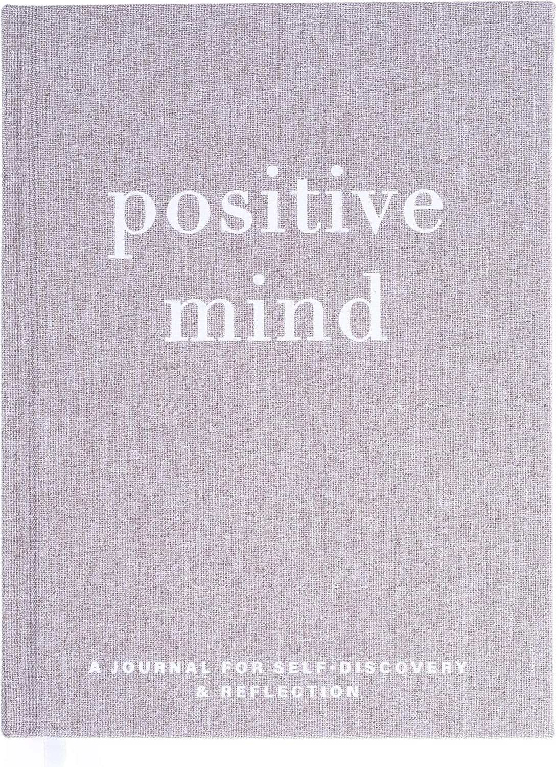 Graphique Self-Care Journal - Positive Mind - 256 Pages - Weekly Quote & Daily Fill in Interiors - Hardbound Fabric Cover - Ribbon Marker (6" x 8")