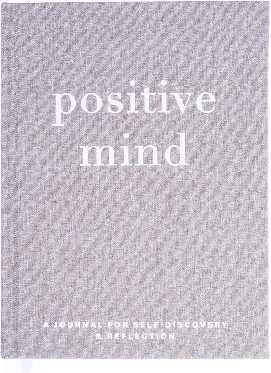 Graphique Self-Care Journal - Positive Mind - 256 Pages - Weekly Quote & Daily Fill in Interiors - Hardbound Fabric Cover - Ribbon Marker (6" x 8")